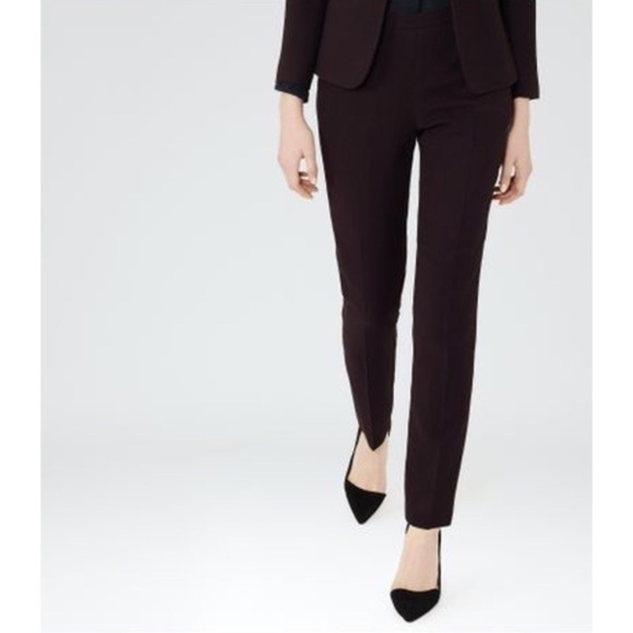 NWT Reiss Camila Textured Pleat Slim Trouser - Picture 2 of 12